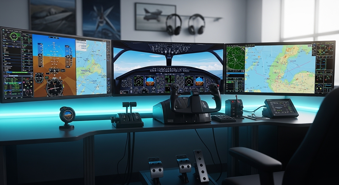 Professional Flight Simulator Setup